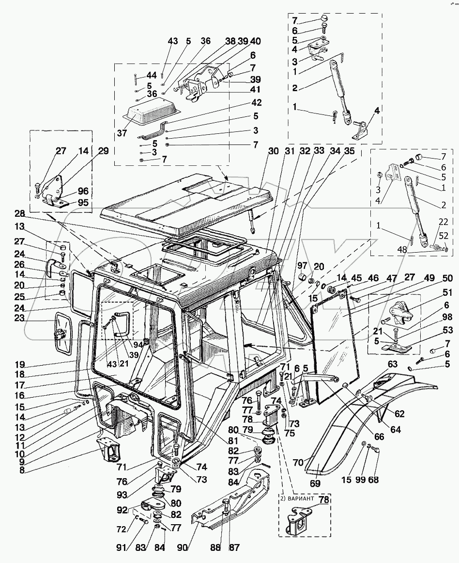Кабина трактора