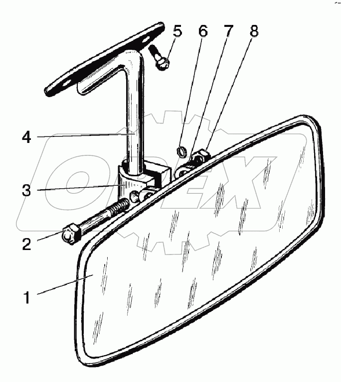 Зеркало заднего вида внутреннее