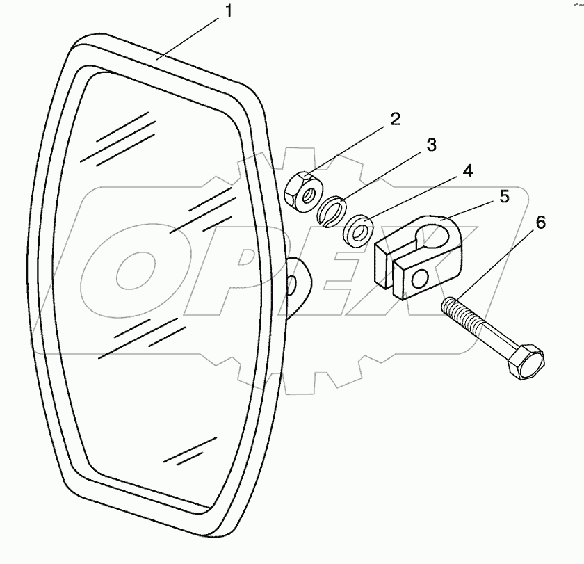 Зеркало заднего вида наружное