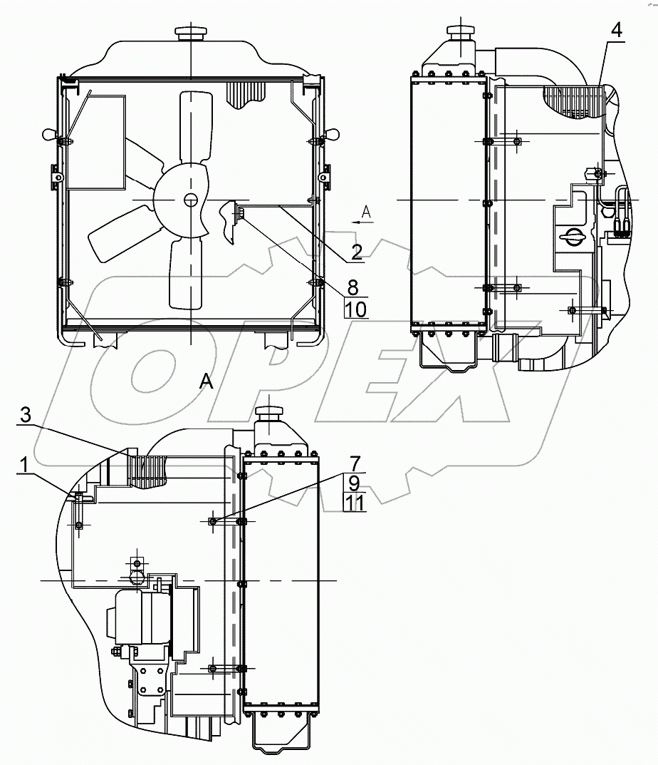Ограждение вентилятора