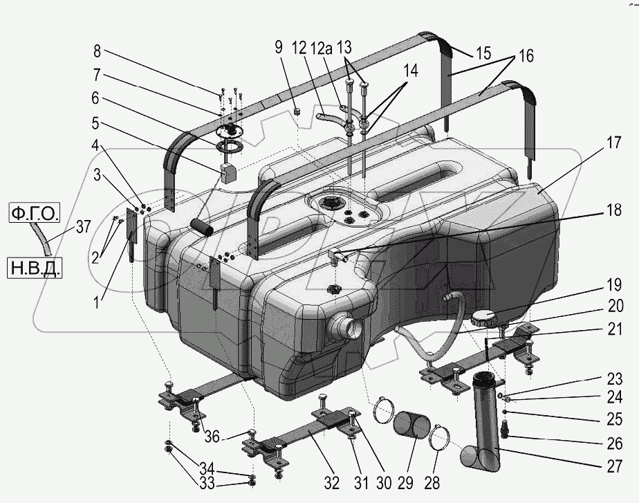 Бак топливный