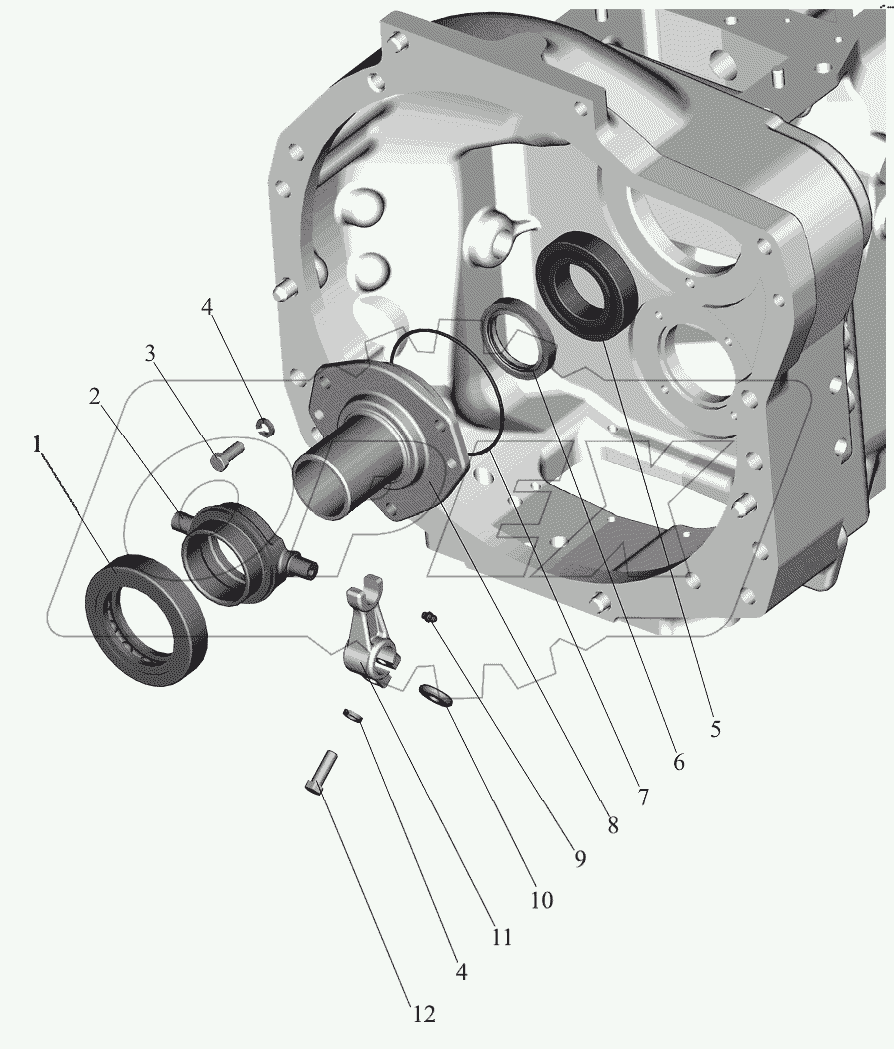 Корпус сцепления Отводка