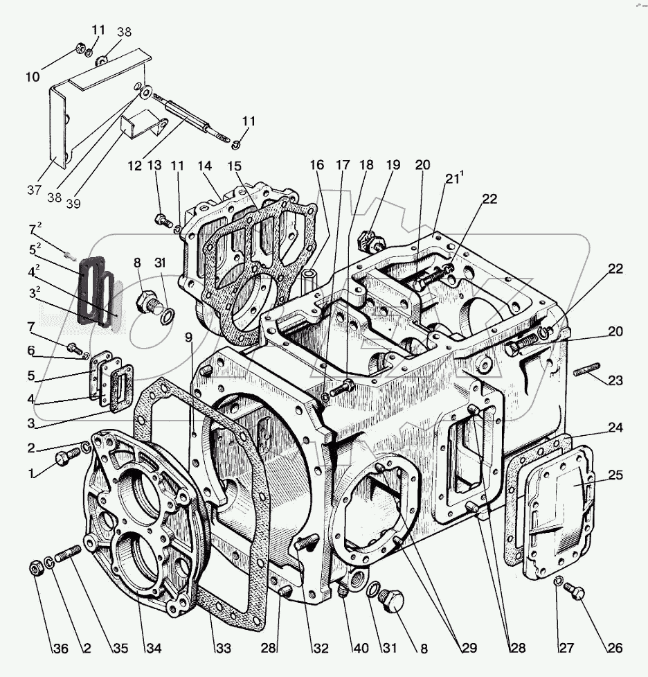 Коробка передач (16F+8R)