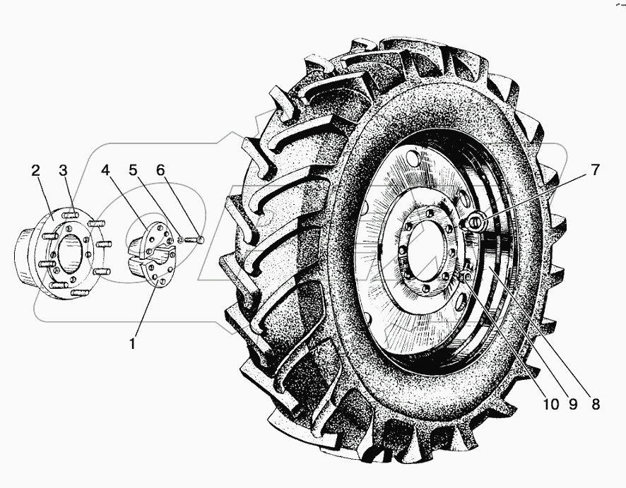 Колеса задние ведущие