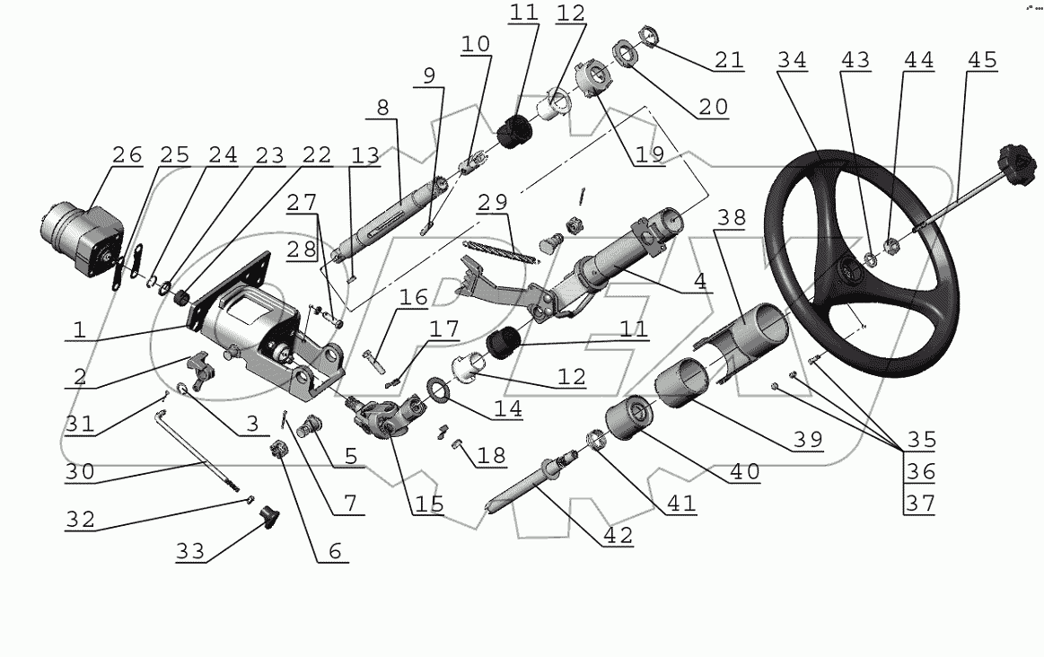 Колонка рулевая