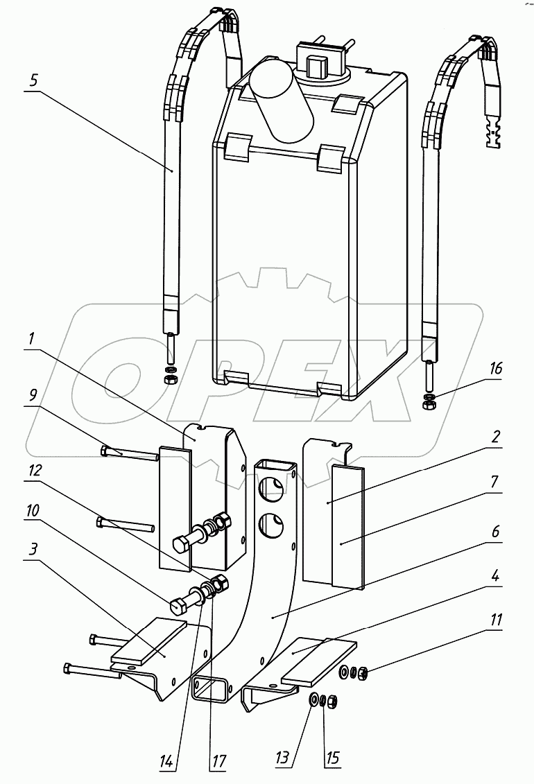 Установка бака