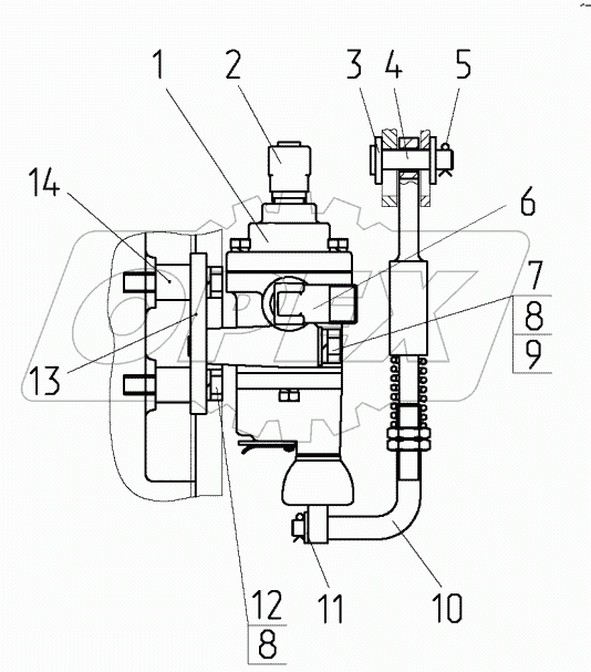 Кран тормозной