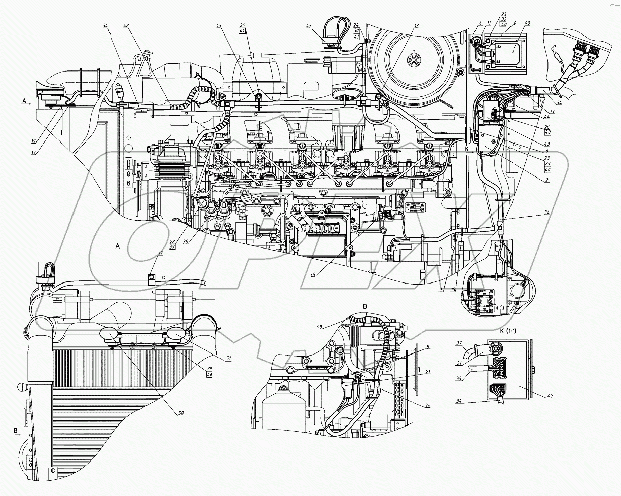 Электрооборудование двигателя