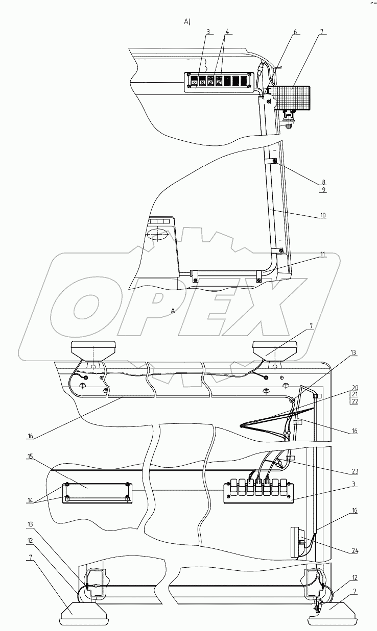 Установка фар рабочих