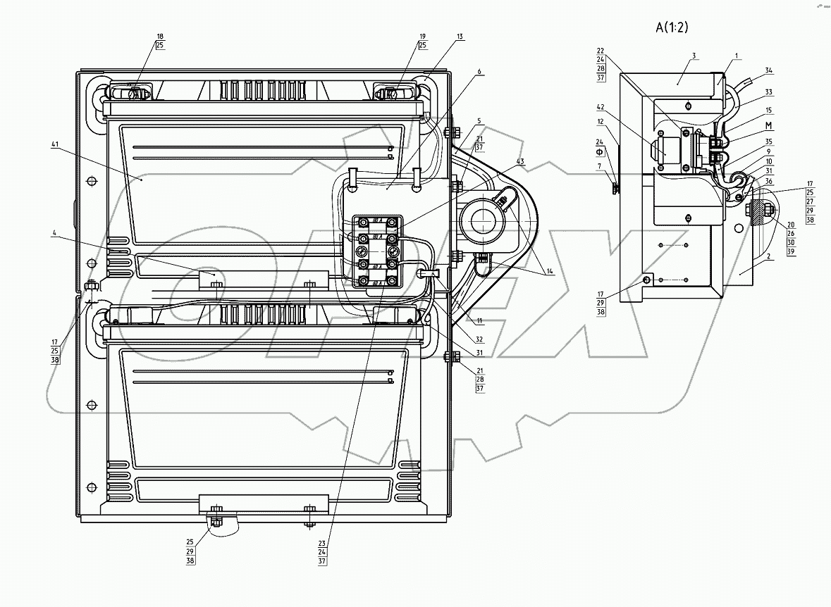 Установка батарей аккумуляторных
