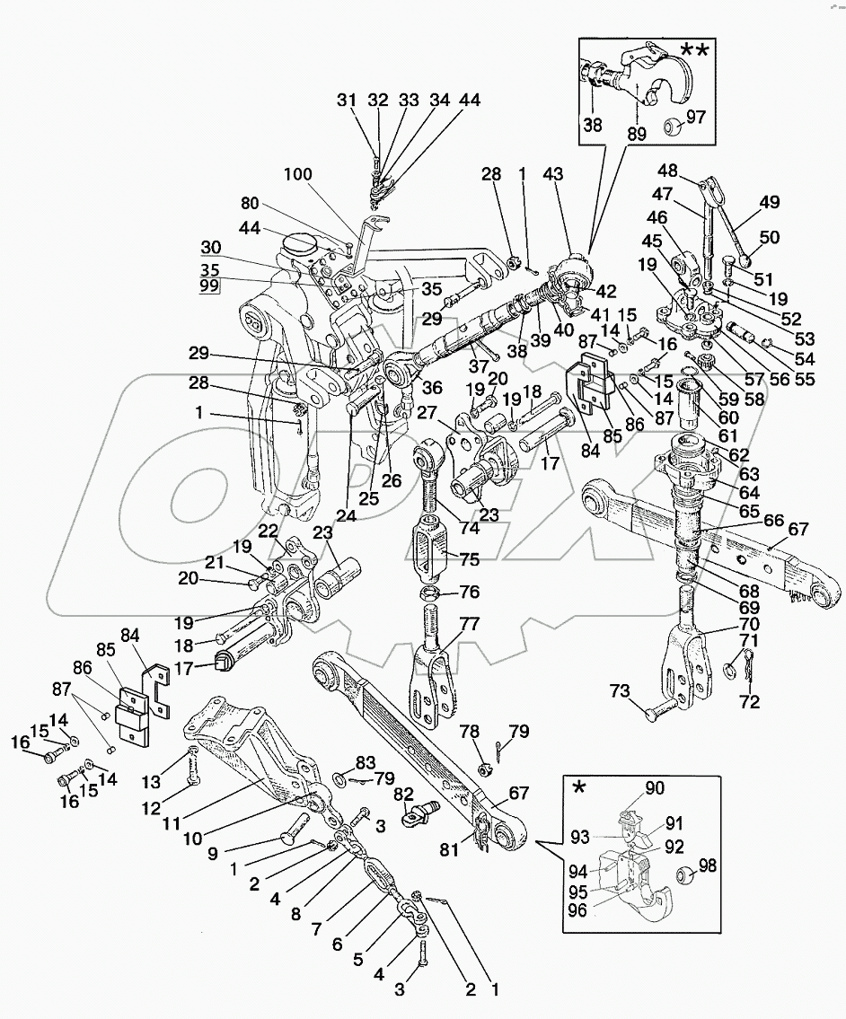 Гидросистема раздельно-агрегатная
