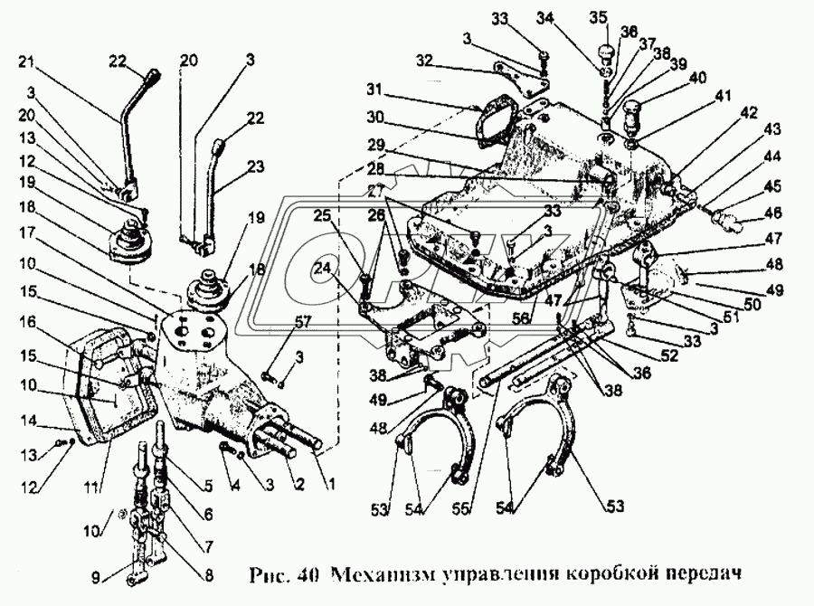 Механизм управления коробкой передач