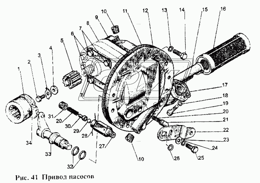 Привод насосов