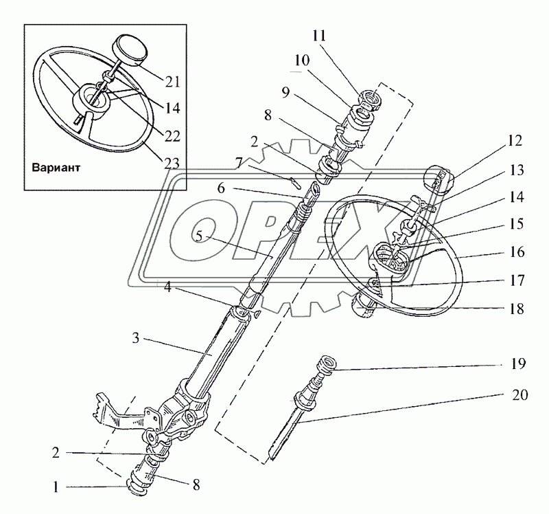 Колонка рулевая 2