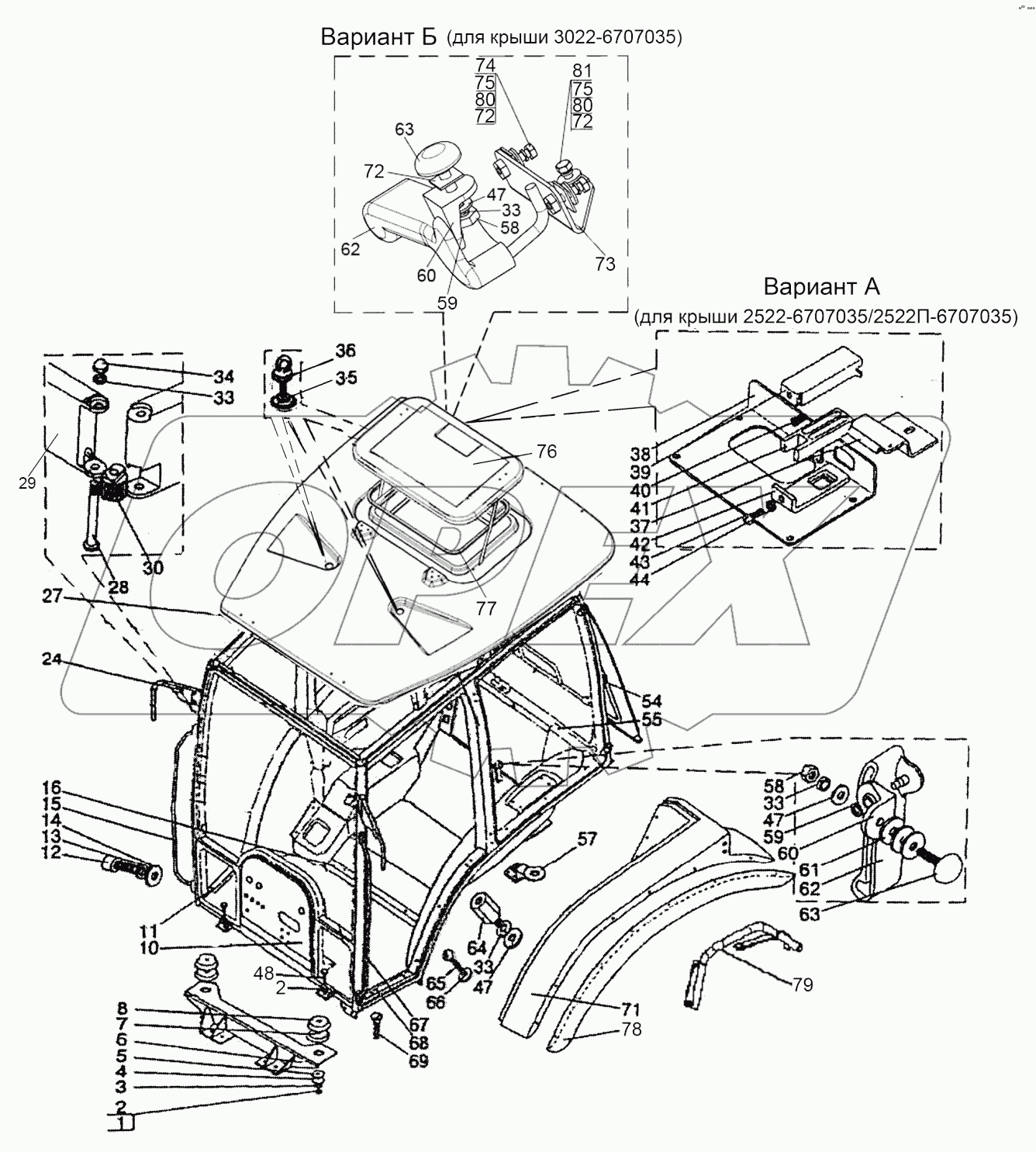 Кабина трактора