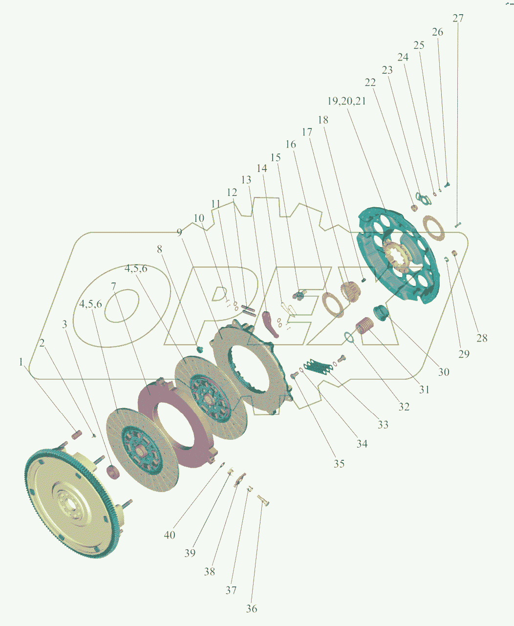 Установка сцепления 260.1-1005009