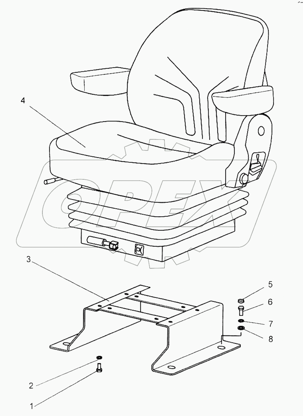 Сиденье оператора