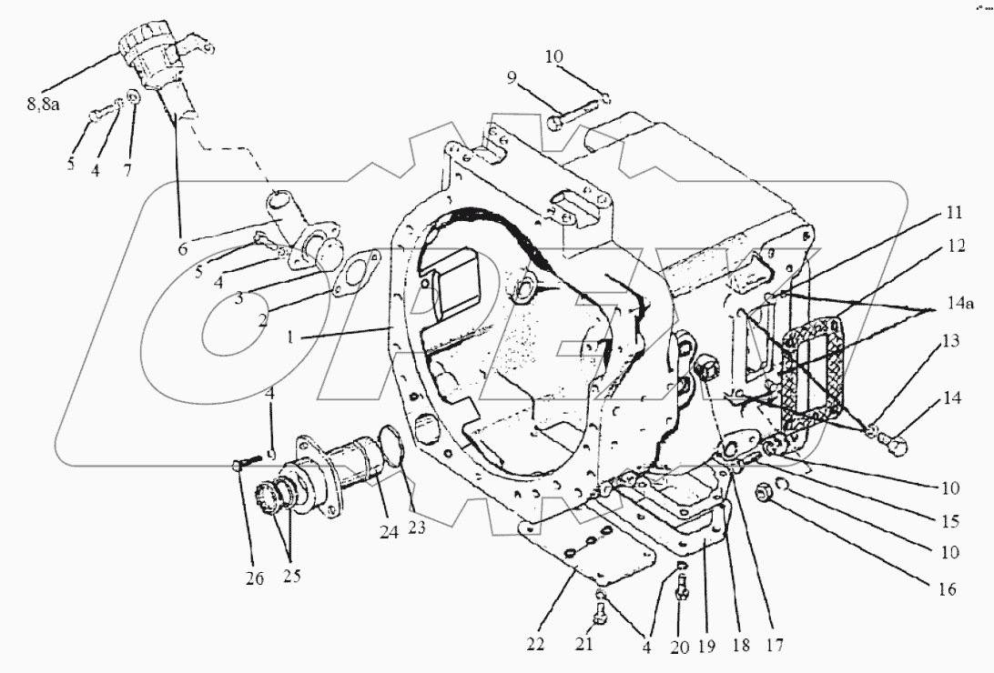 Корпус сцепления (с КП 24х12)