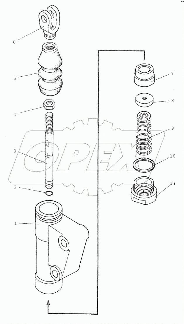 Цилиндр главный (на реверсе)