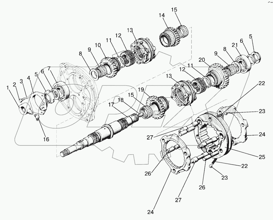 Вал первичный