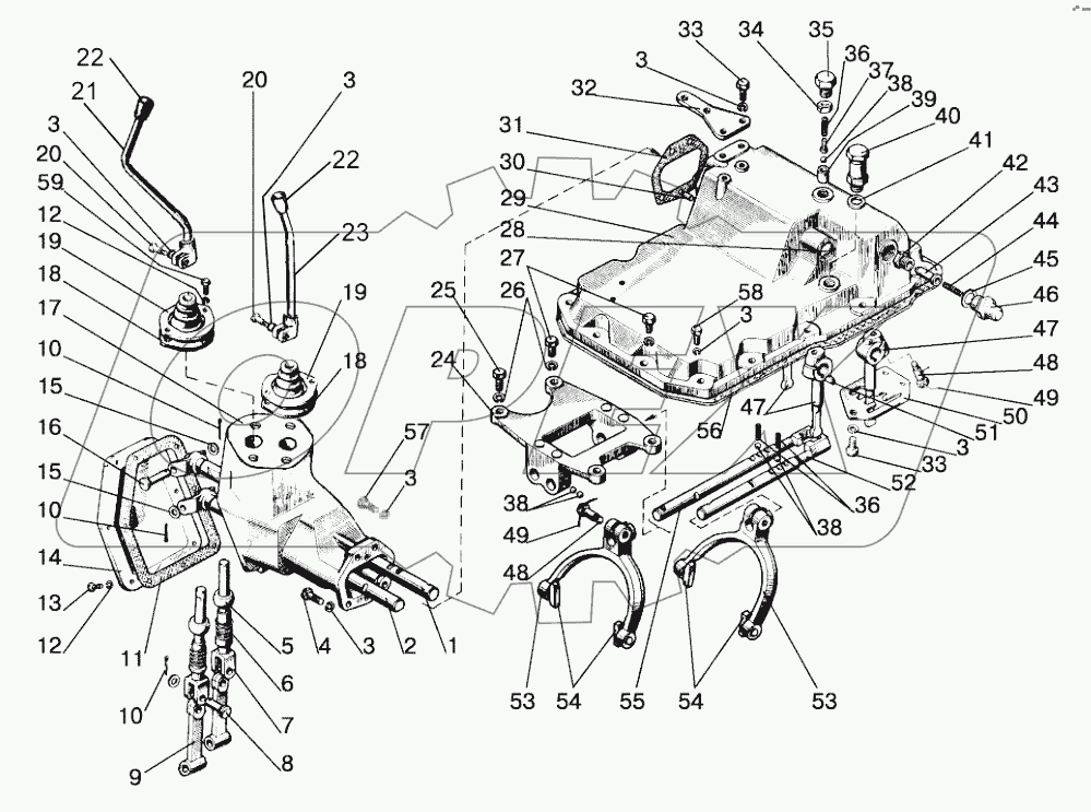 Механизм управления коробкой передач