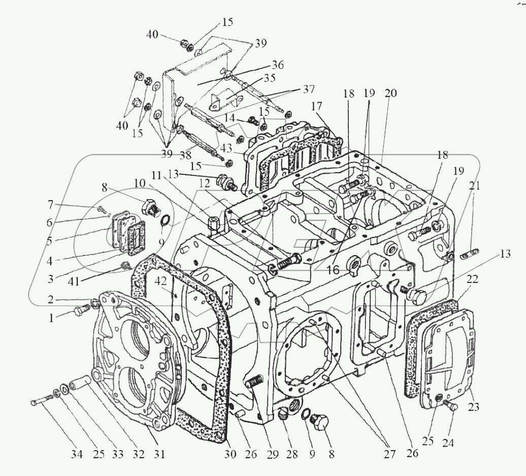 Коробка передач 1222-1700010 (24F+12R)