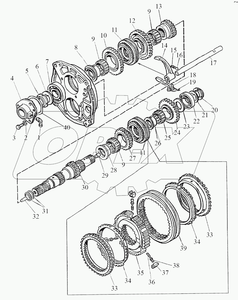 Вал первичный