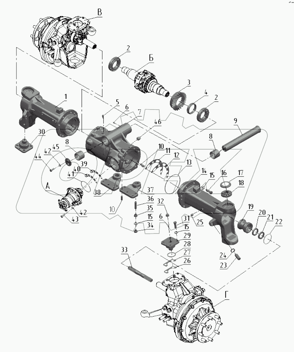 Передний ведущий мост