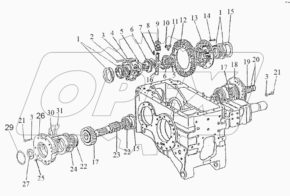 Дифференциал. Стакан подшипников.