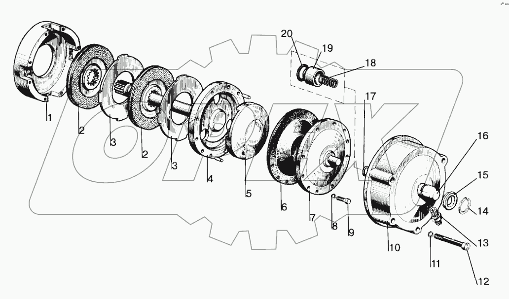 Механизм блокировки дифференциала