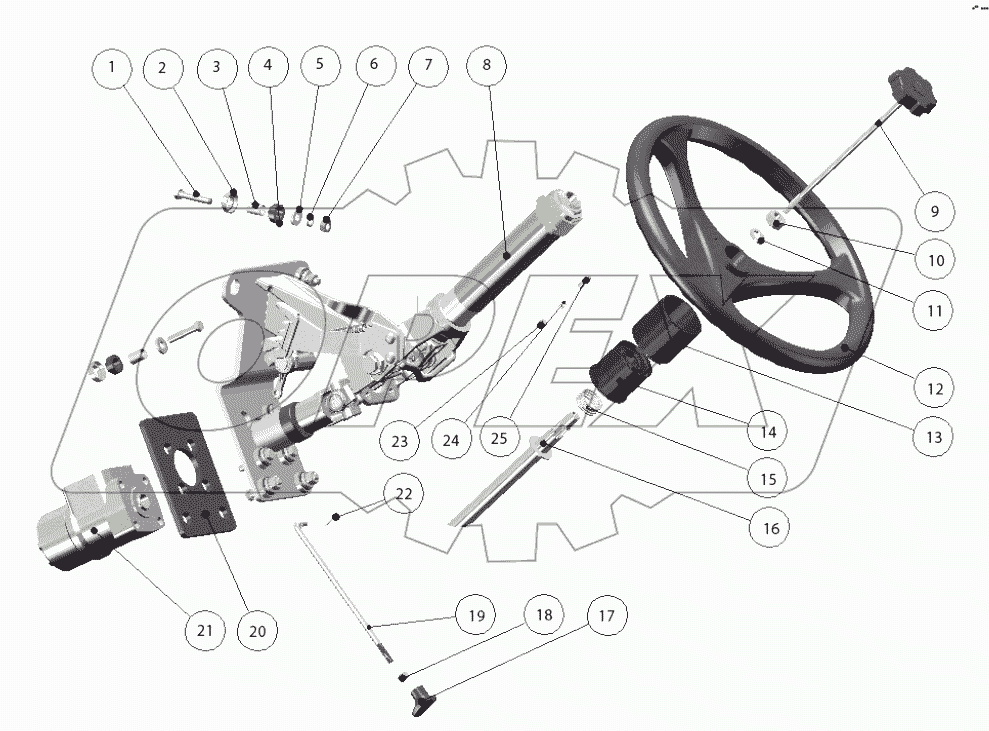 Колонка рулевая