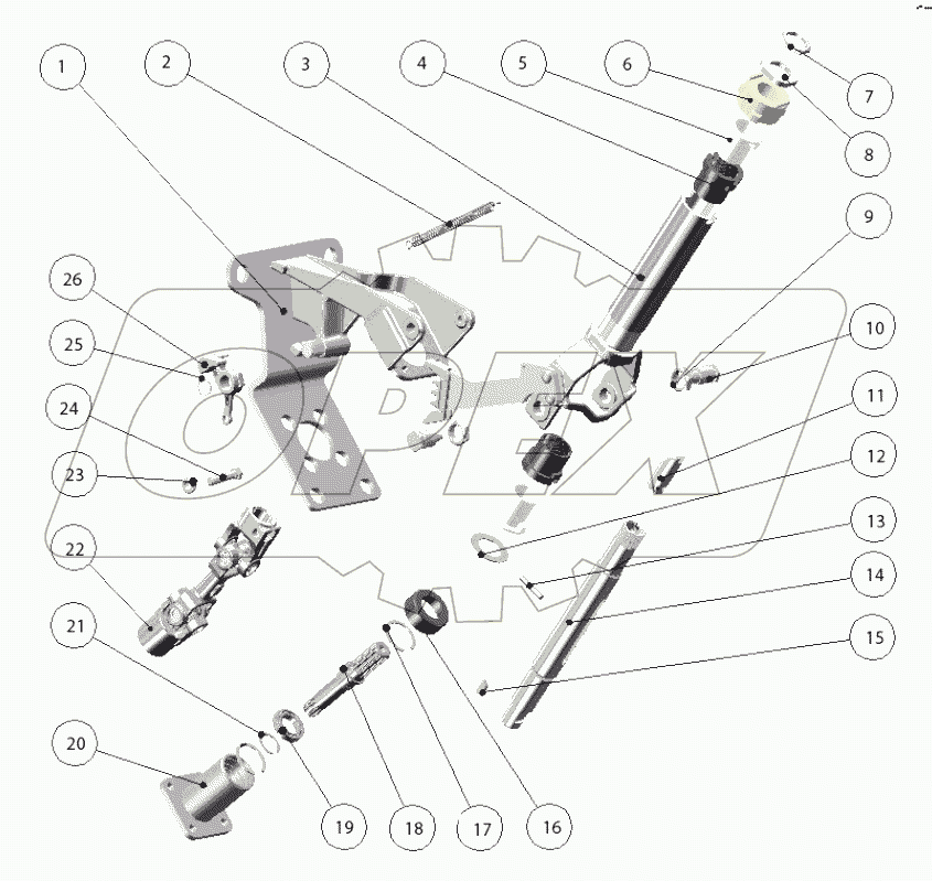 Колонка рулевая