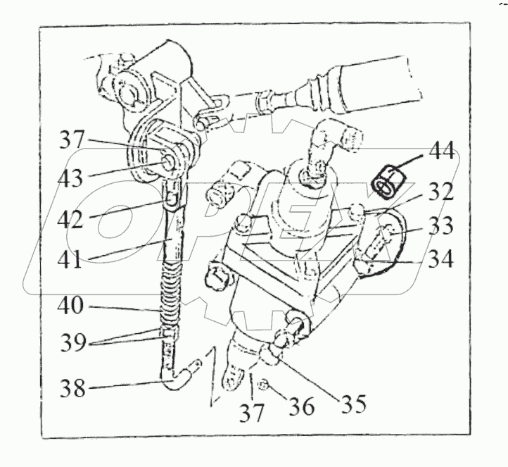 Кран тормозной