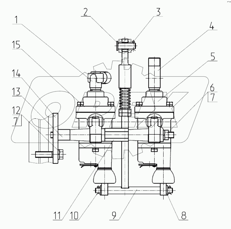 Кран тормозной