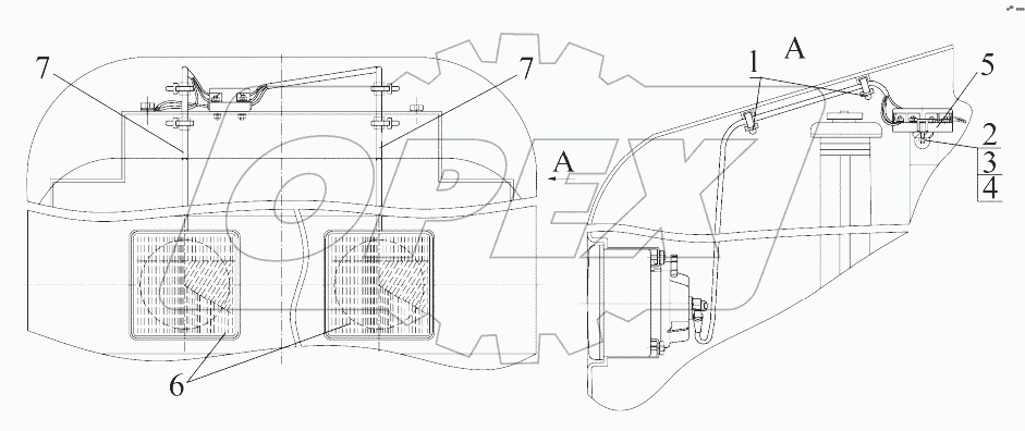 Установка фар дорожных
