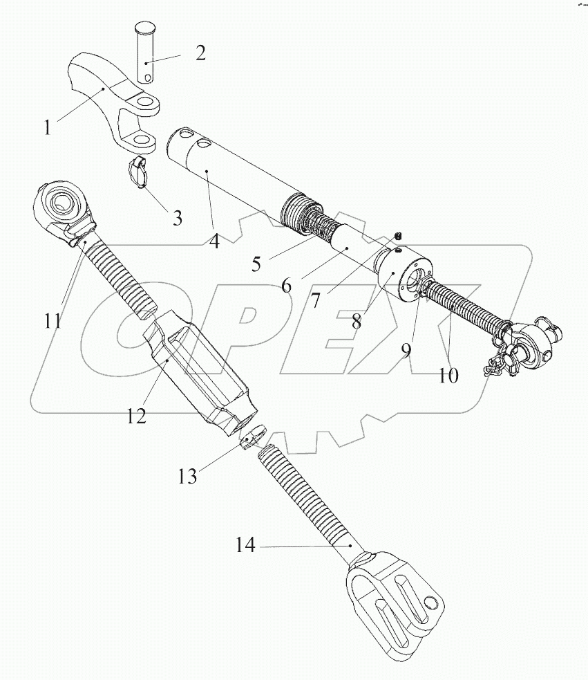 Узлы и элементы навесного устройства