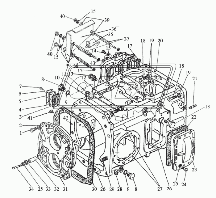 Коробка передач 1222-1700010 (24F+12R)