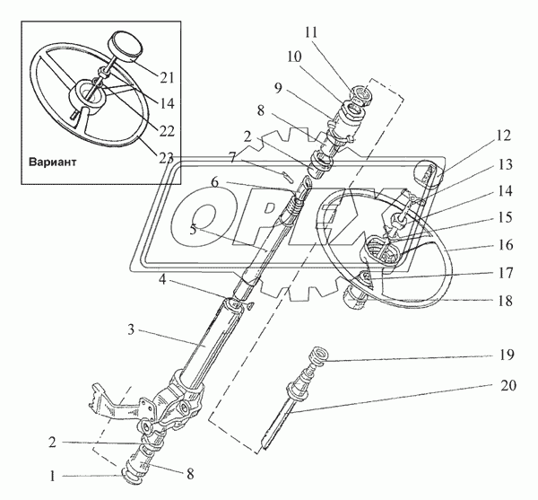 Колонка рулевая 2