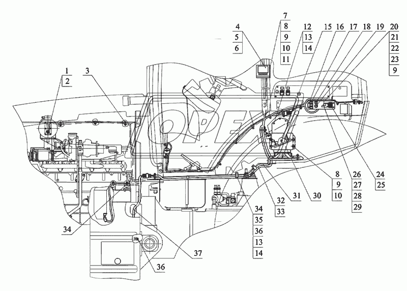 Управление двигателем «DEUTZ» 2022Д.4-8700910-Б