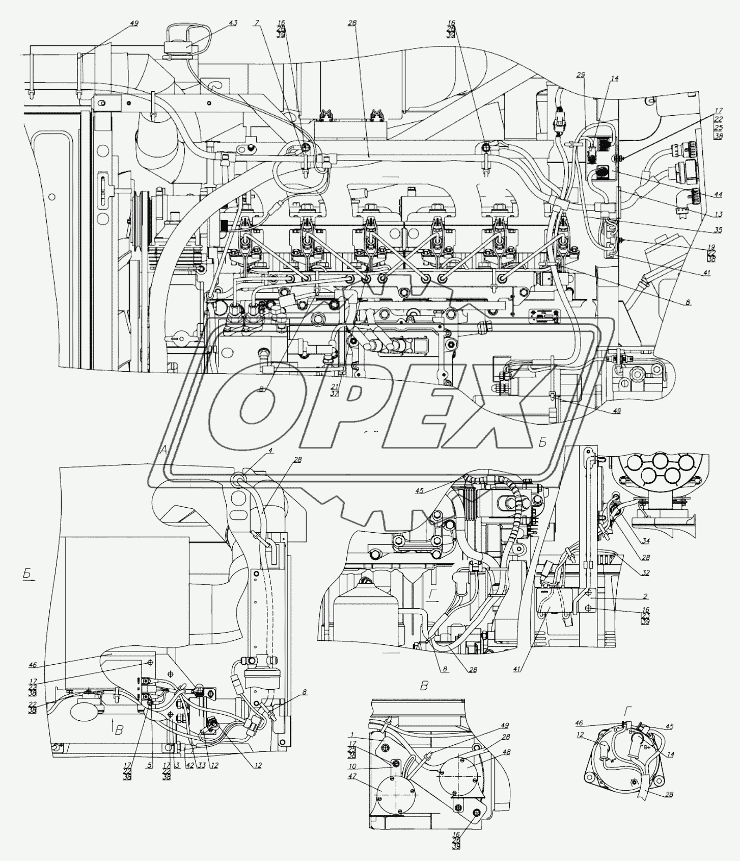 Электрооборудование двигателя