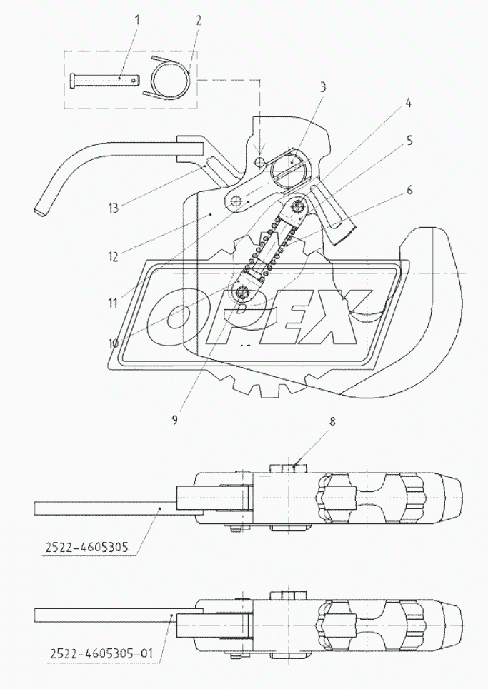 Захват 2522-4605300/-01 «МТЗ» 3кат.