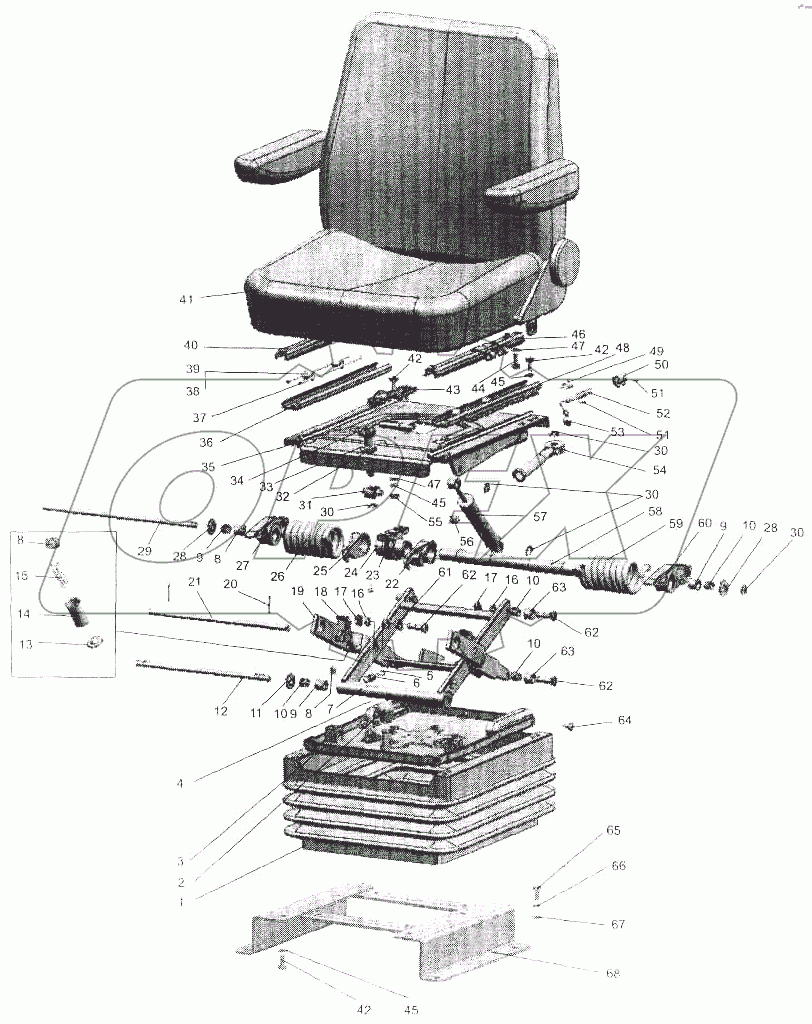  Сиденье оператора