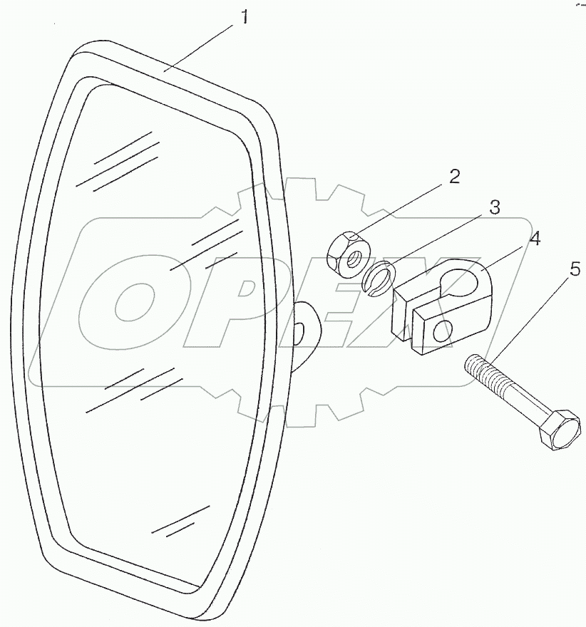  Зеркало наружное