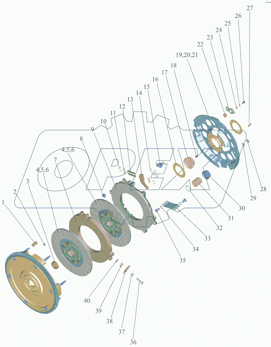  Установка сцепления 260.1-1005009