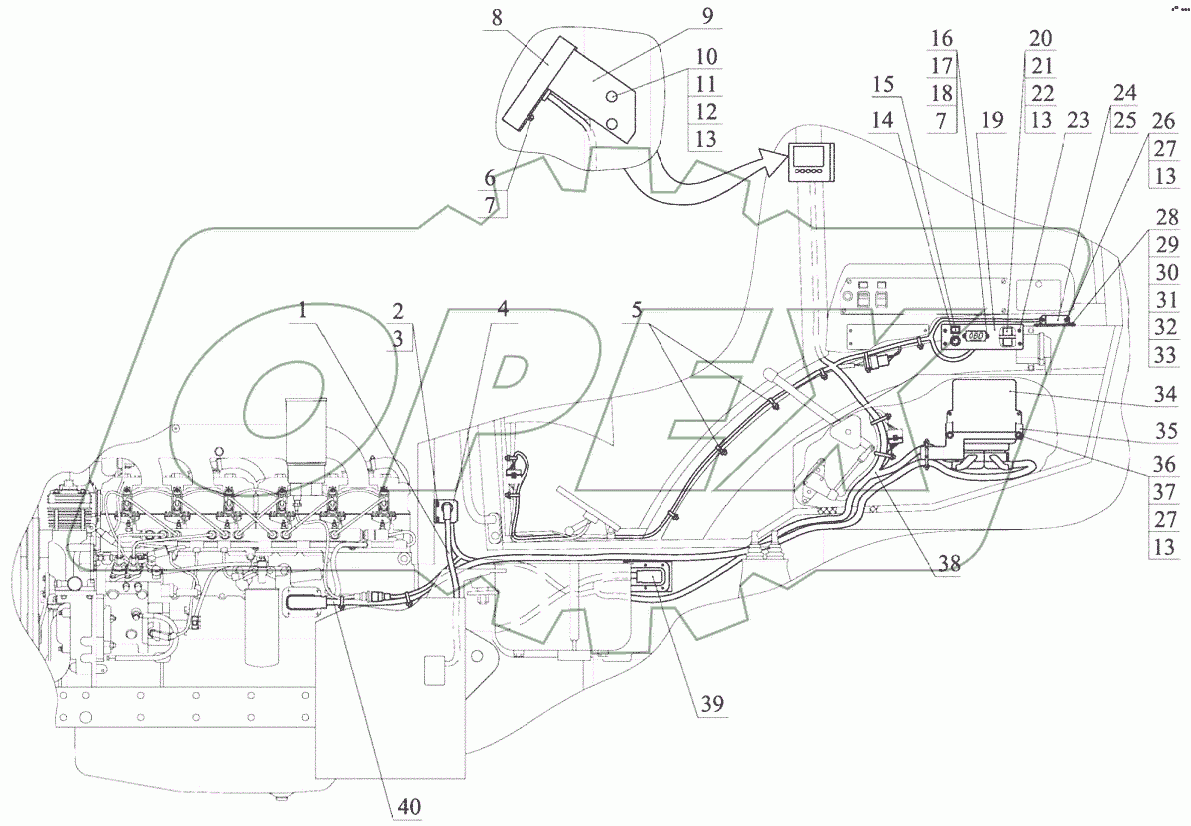  Управление двигателем (1523.5-8700910-М)