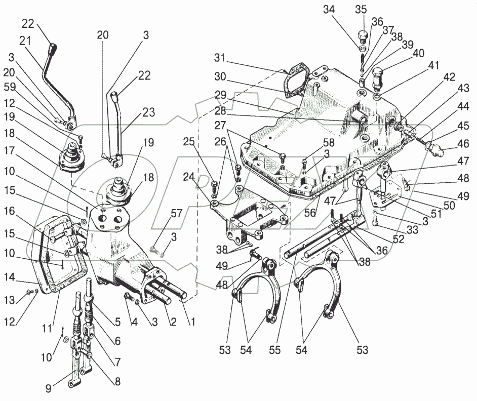  Механизм управления коробкой передач