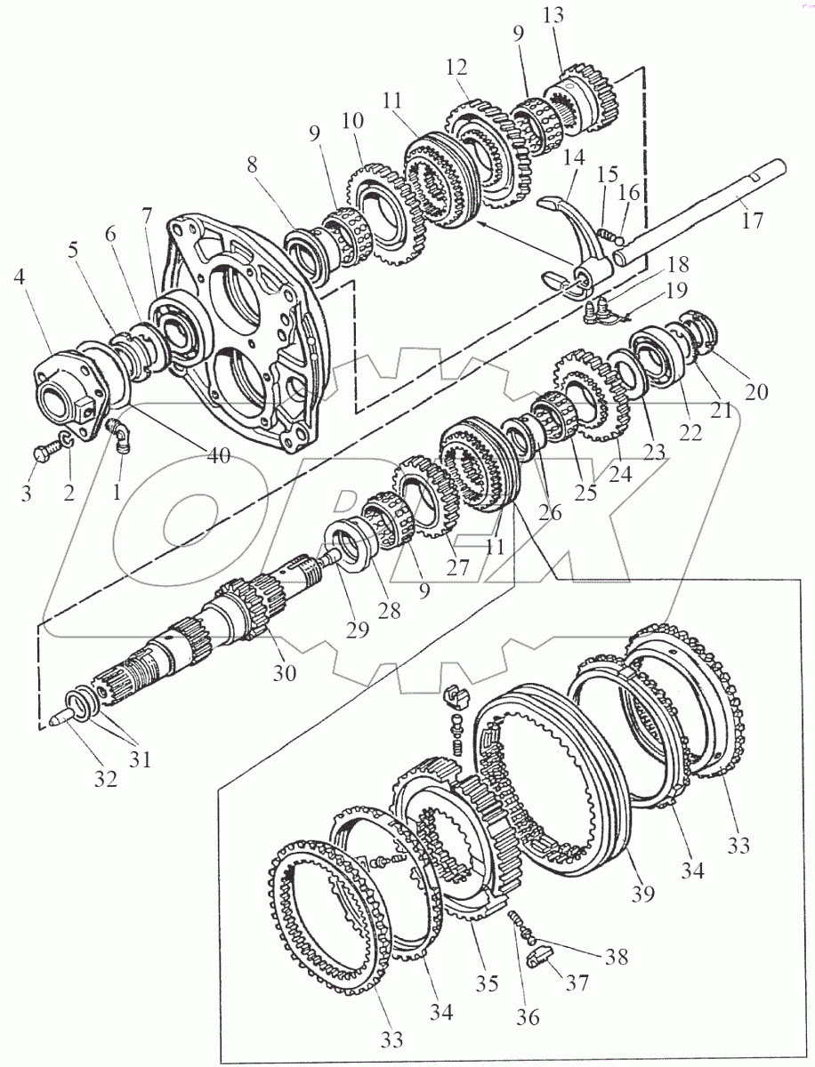  Вал первичный