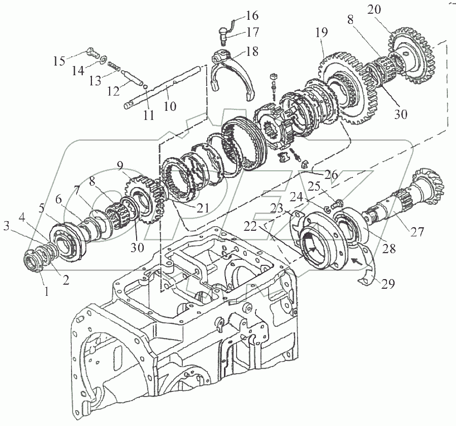  Вал вторичный