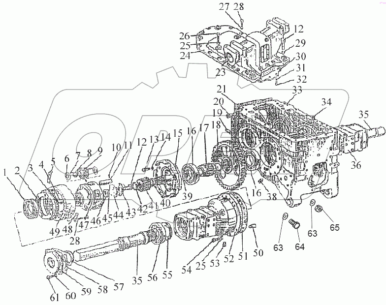  Корпус заднего моста. Конечная передача