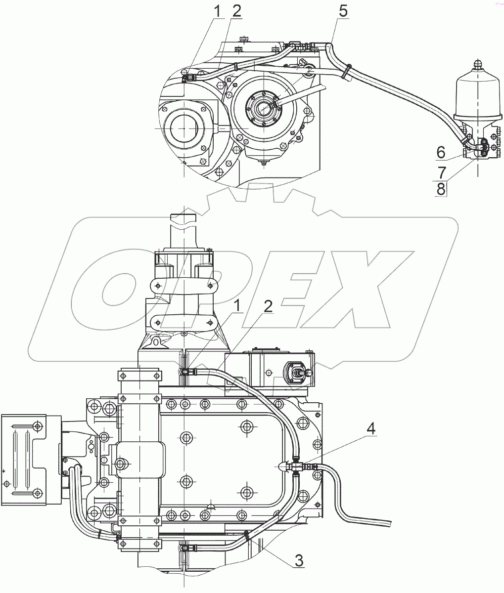  Система смазки заднего моста
